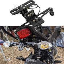Motorcycle Fender Eliminator Tail License Plate CNC Black Holder For Boom Vader