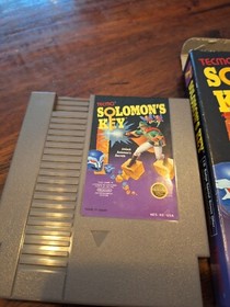 Solomon's Key Cib Nes Nintendo 5 Screw+ Poster,hangtag Unpunched