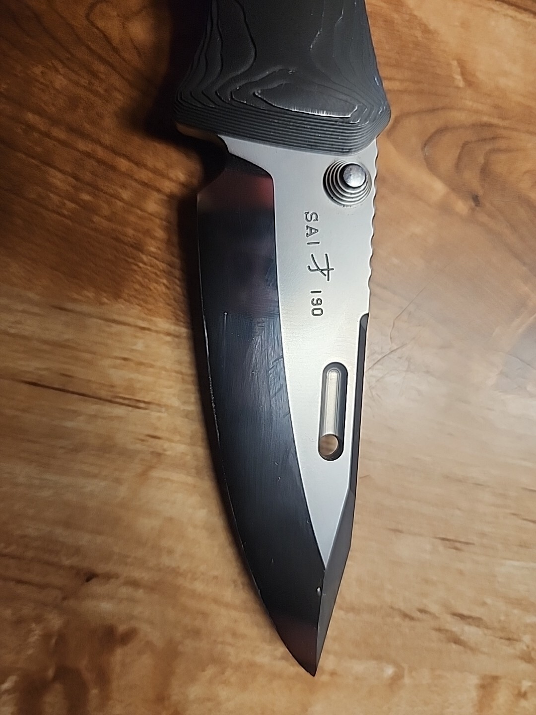 Rockstead SAIZDP 3.125" ZDP189/VG10 Clad Mirror Finish Black Titanium