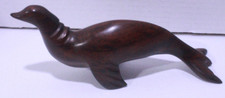 Ironwood Sea Lion Hand Carved Wood Figure Sculpture Mid-Century 6"
