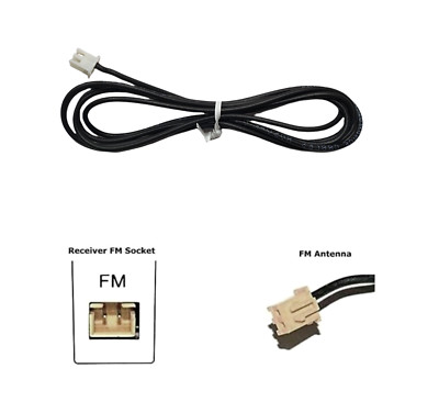2 PIN Antenna Antenne FM Aerial For JVC Audio Receiver Systems