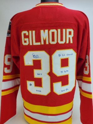 Doug Gilmour Autographed Signed Calgary Flames Custom Jersey (JSA)