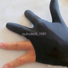10PCS Spandex Snooker Billiard Cue Glove Pool Left Hand Three Finger Accessory