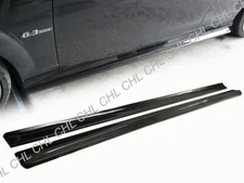 DP Style Carbon Fiber Side Skirt Lip For 2008-2014 Mercedes-Benz C63AMG Only