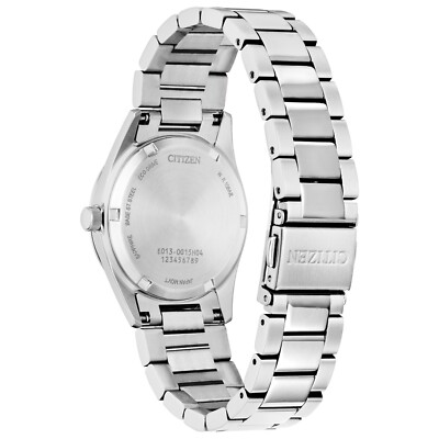 Citizen Women's Sport Luxury Calendar Eco-Drive Silver Watch 33 MM