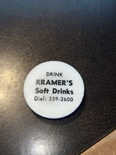 Vintage 1960-70 Resealable Bottle Cap Kramer’s Soft Drinks