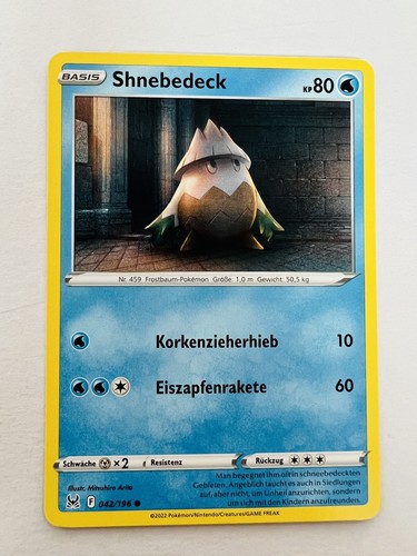 Pokemon Karte Shnebedeck 042/196 Verlorener Ursprung Deutsch | eBay.de