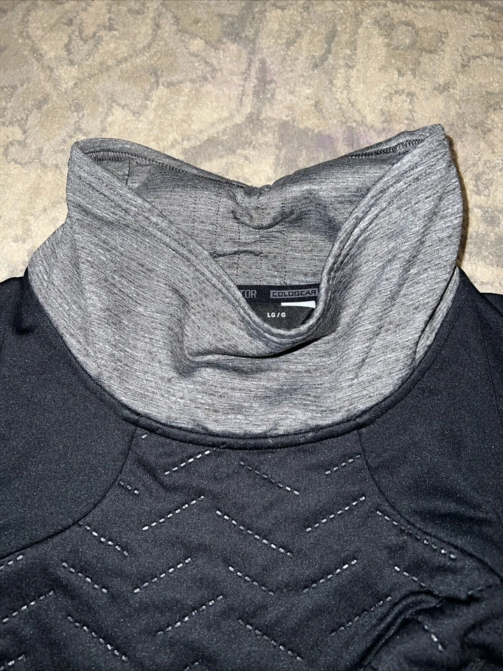 Pullover Under Armour para mujer sin mangas Cold Gear Reactor negro talla grande gris Foto 3 de 4