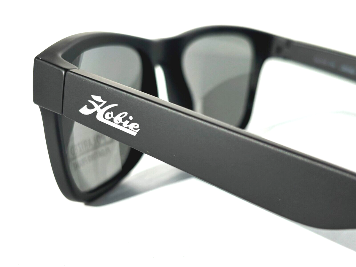 NEW HOBIE DRIFT Matte Black FLOATING POLARIZED Grey Lens Sunglass