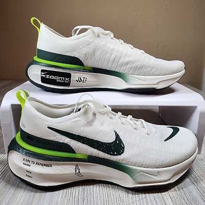 Nike ZoomX Invincible Run FK3 White/Green Mens Size 13 New FZ4018-100