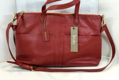 Levity The Riley Satchel ''Red'' NWT