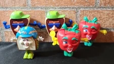 Lot Of 5 VTG 1993 McDonald's Happy Meal Food Fundamentals Changers Changeables