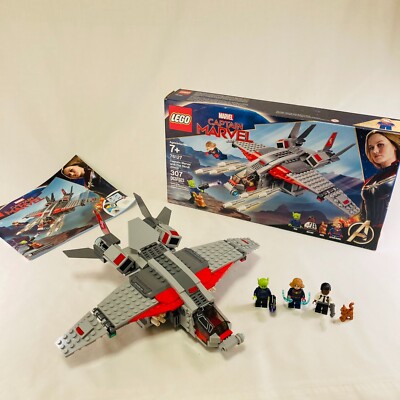 LEGO 76127 Captain Marvel & Skrull Attack Heroes 100% Complete