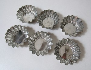 6 Anciens Petits Moules A Gateau Vintage Scandinave Rond Ebay