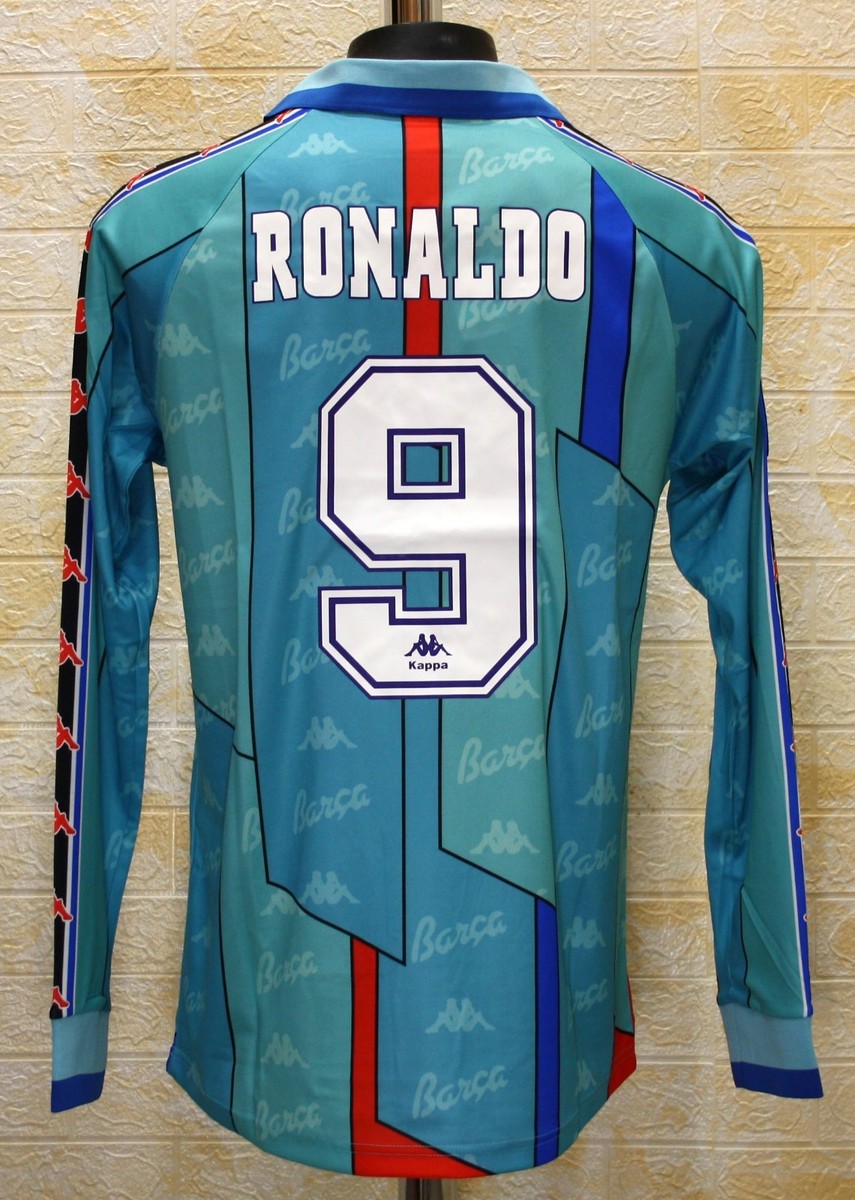 FC Barcelona 1996-97 Away Jersey Shirt RONALDO #9 | eBay