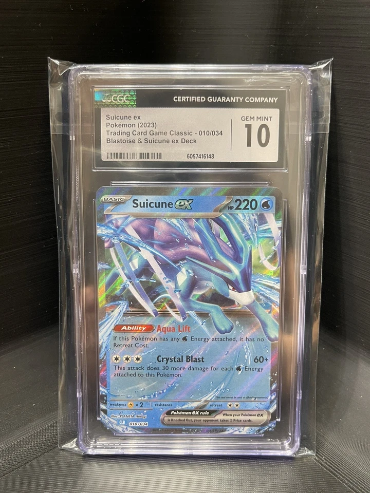 Suicune ex 010/034 Trading Card Game Classic Holo - Image 2 of 3