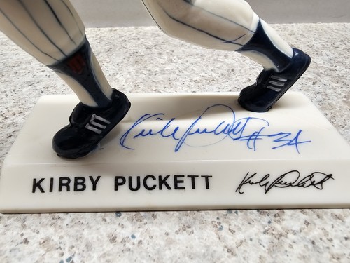Statua Kirby Puckett Minnesota Twins MLB 1988 Superstar autografata senza certificato di autenticità - Foto 2 di 9