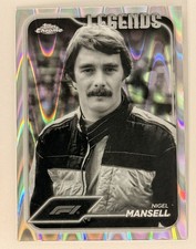 2024 Topps Chrome Formula 1 #189 Nigel Mansell Black And White RayWave Ref