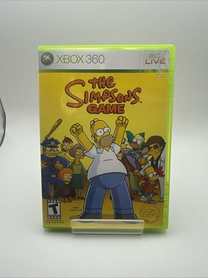 #ad #ad The Simpsons Game Microsoft Xbox 360 2007 With Manual CIB Free Shipping $78.88