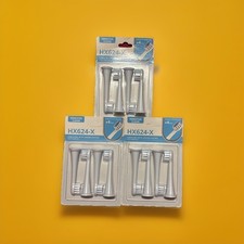 Cabezales de cepillo de dientes eléctricos HX624-X Sensitive Clean para niños paquete de 4 x 3 (12 cabezales)