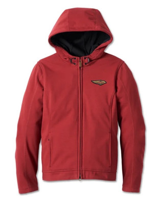 Harley Davidson 120 Anniversary Plus Size 2W Deflector Riding Fleece Hoodie Red