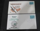 1966 AUSTRALIA ICY UNITED NATIONS FDC X2 - PMK CLARENCE STREET