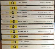 Stock Lotto Set 10 Romanzi Gialli di Agatha Christie Oscar Mondadori Editore