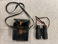 Rare Vintage Bell  Howell Binoculars 3 x 40 w original leather strap and case.