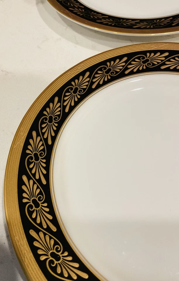 Juego de 4 platos de pan y mantequilla Fabergé Montplaisir raro encontrar 6 5/8 pulgadas  Foto 2 de 4