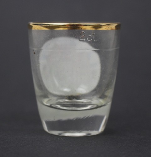 Antikes Schnapsglas Andenkenglas Schloß Ratibor Roth Nürnberg Schwabach - Bild 2 von 2