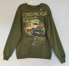NEW Ford F-150 Pickup Truck Sweatshirt Men Medium Green Built for the 90s  You