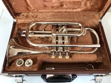 YAMAHA YCR-335S Silver Cornet Trumpet w/Case  Stored at home