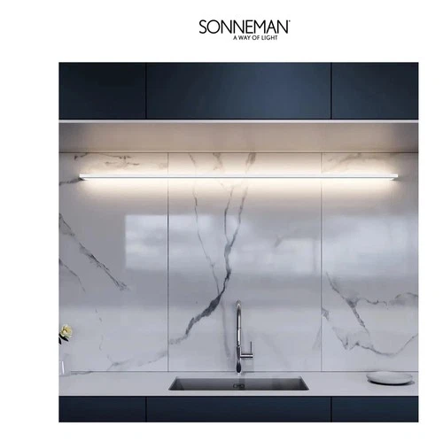 Sonneman 2814.25-6 Thin-Line Single Sided 72"W Integrated LED Bath - Black - Picture 2 of 4