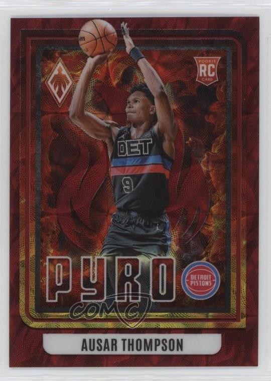 2023 Panini Phoenix Pyro International Red 43/75 Ausar Thompson Rookie RC 12jg