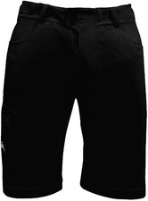 Chiba Herren Radshorts Radlerhose kurz Fahrradshorts mit Innenhose, Schwarz, S