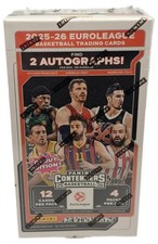 2025-26 Panini Contenders EuroLeague Basketball Hobby Box 2 Autographs Per Box
