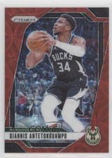 2024-25 Panini Prizm Choice Red Prizm 45/88 Giannis Antetokounmpo #85 hs9