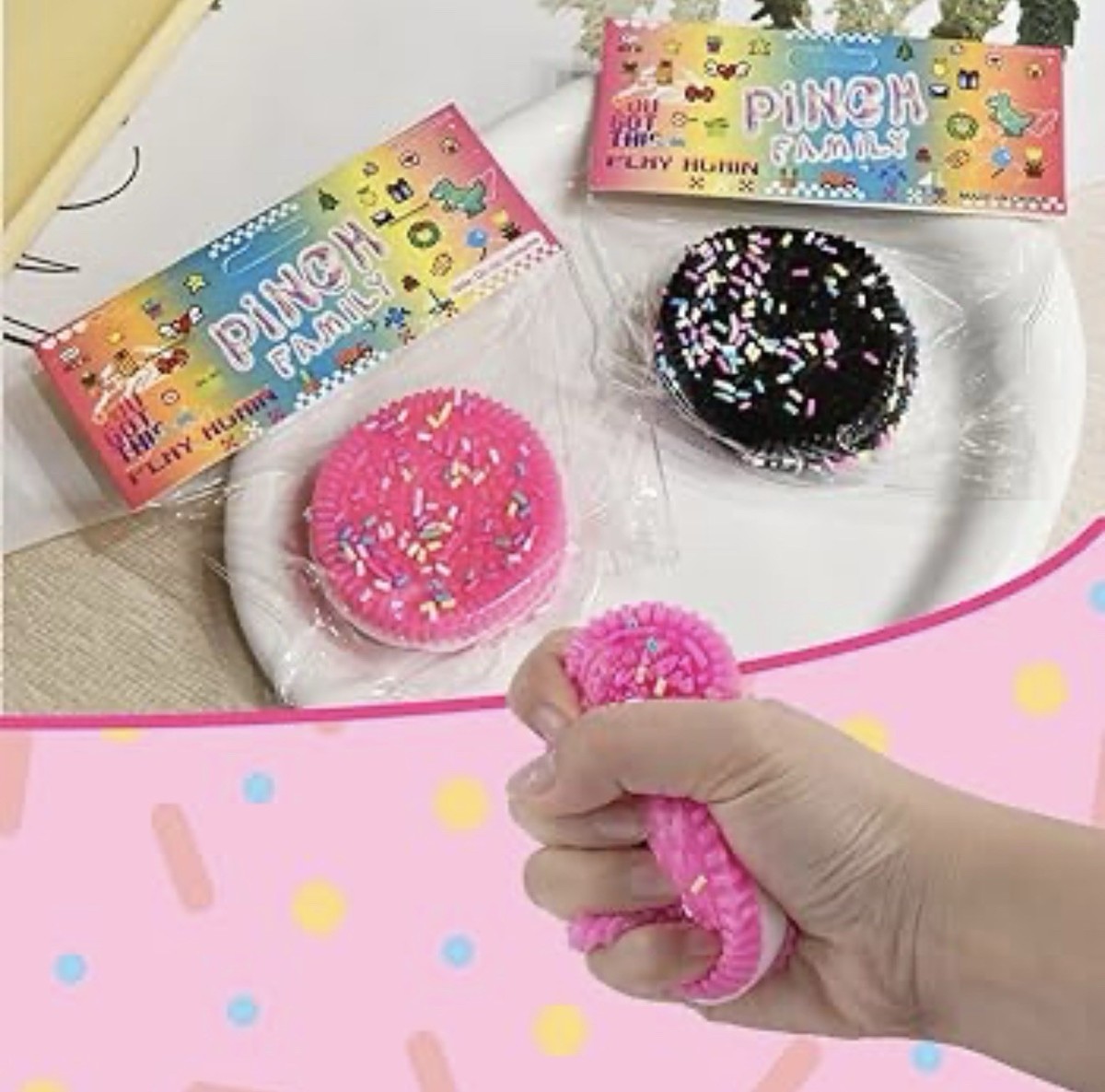 Jouet à Presser Forme Yoyo Anti Stress Squishy Oreo 2 Jouets Yoyo Squishy Squishy Patte De 498063