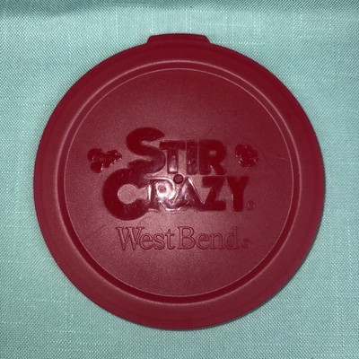 West Bend Stir Crazy Popcorn Popper 82505 Replacement Top Lid For Dome Bowl 5.75
