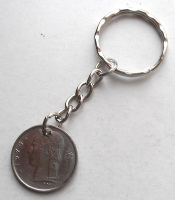SCHLÜSSELANHÄNGER BELGIEN FRANC 1975