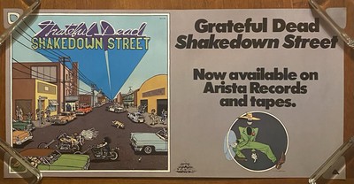 Grateful Dead Shakedown Street 1978 US Arista Records PROMO Poster Jerry Garcia