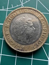 Error £2 Two Pound Technology Coin Rare Die Chip Error on Reverse 2013 T940