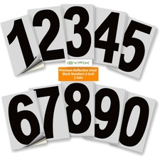 numbers stickers mailbox house address UV resistant outdoor indoor