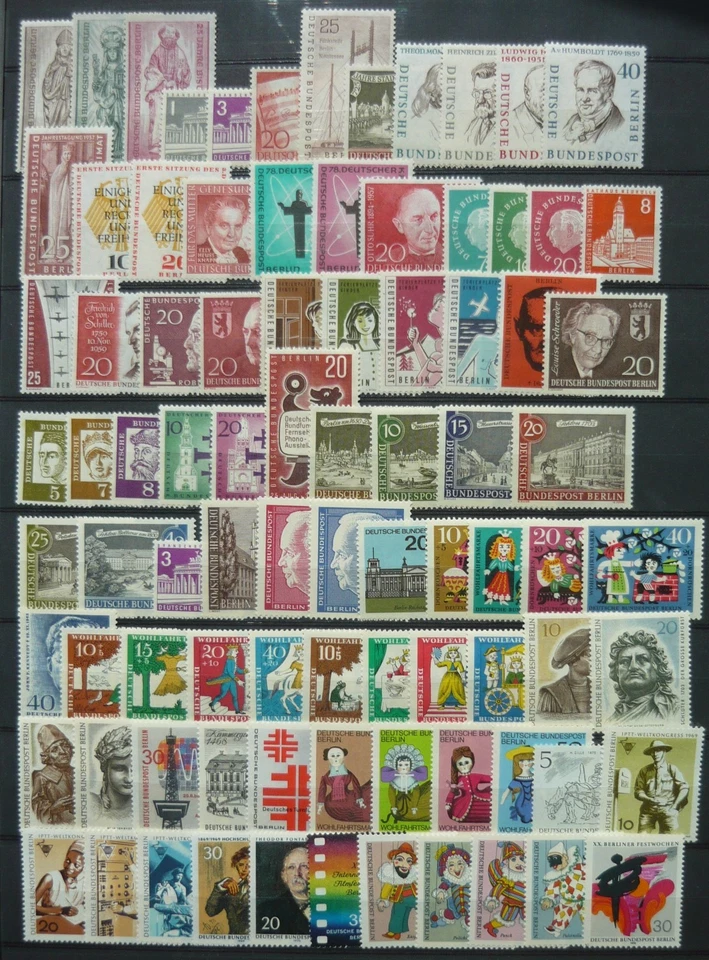 Berlin 1948, über 80 verschiedene Briefmarken, postfrisch, ganze Sätze - Bild 1 von 1