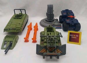 Vintage GI Joe Vehicle Army Builder lot for parts and repair.