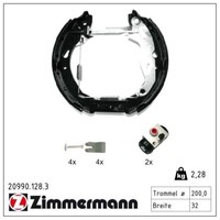 Zimmermann Bremsbackensatz Vormontiert 200Mm Passend FüR Ford Fiesta