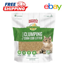 Premium Clumping Corn Cob Cat Litter with Bio-Enzymatic Formula, 10 lb Bag