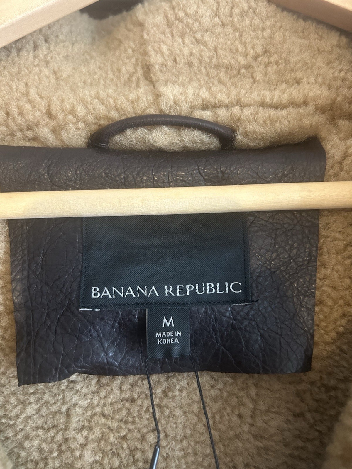 Banana Republic Shearling Aviator Jacket- New-Men’s Medium. $1300! image 3