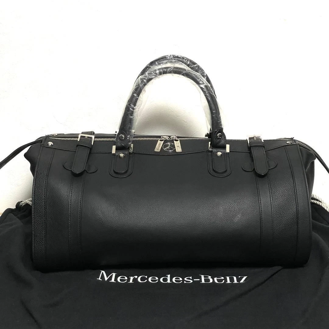 Mercedes-Benz ブラックレザーダッフルバッグ Mercedes-Benz Leather Bags for Men for sale | eBay