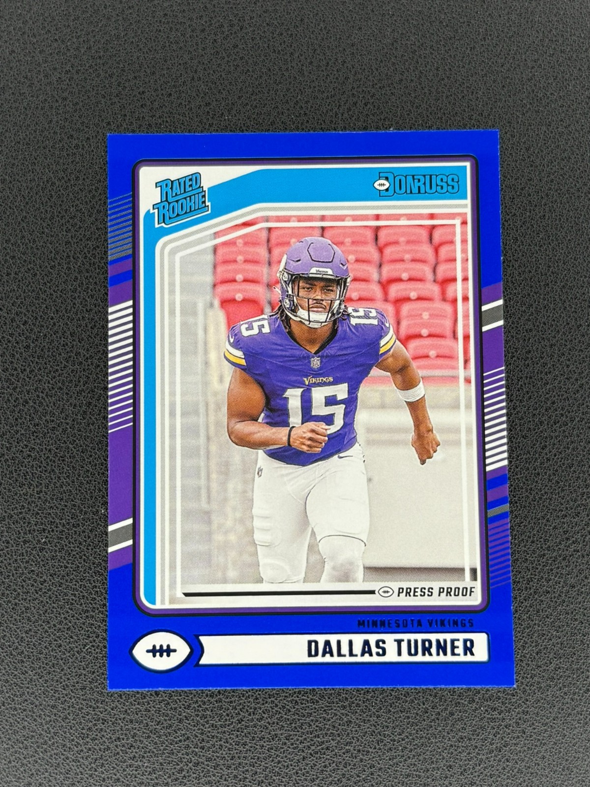 2024 Panini Donruss - DALLAS TURNER #331 - Press Proof Blue Rookie RC Vikings